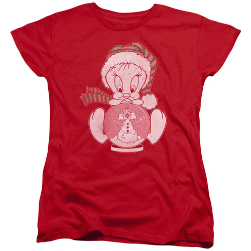 Looney Tunes Tweey Globe Womens T-Shirt