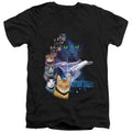 Star Trek Cats Feline Galaxy V-Neck T-Shirt