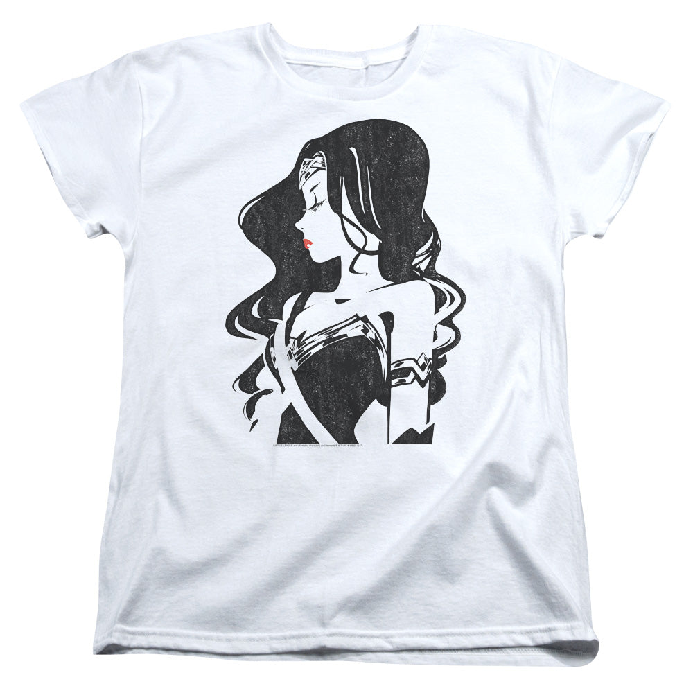 Justice League Profile Womens T-Shirt
