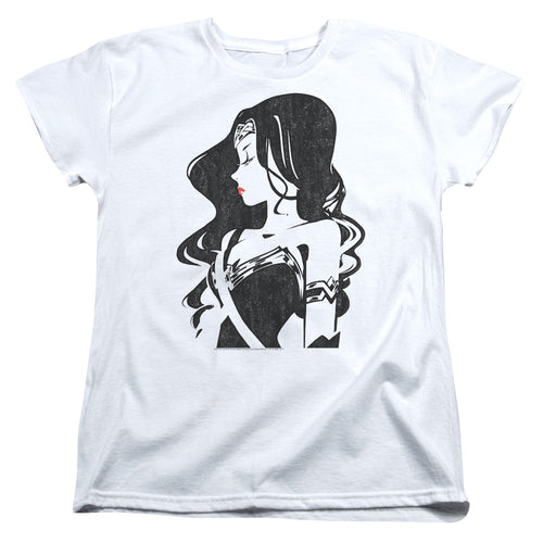 Justice League Profile Womens T-Shirt
