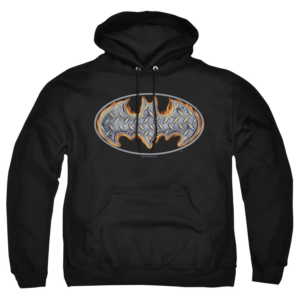 Batman Steel Fire Shield Pullover Hoodie