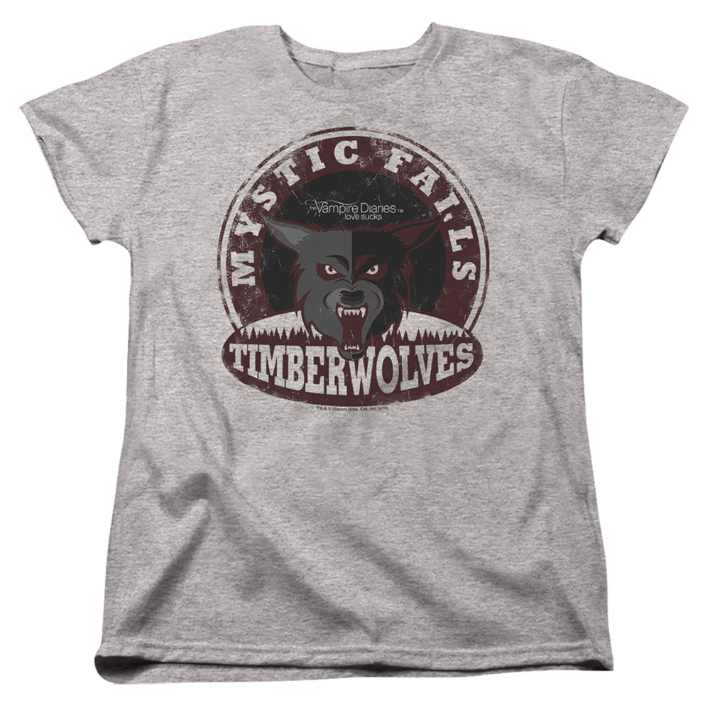 The Vampire Diaries Mystic Falls Timberwolves Womens T-Shirt