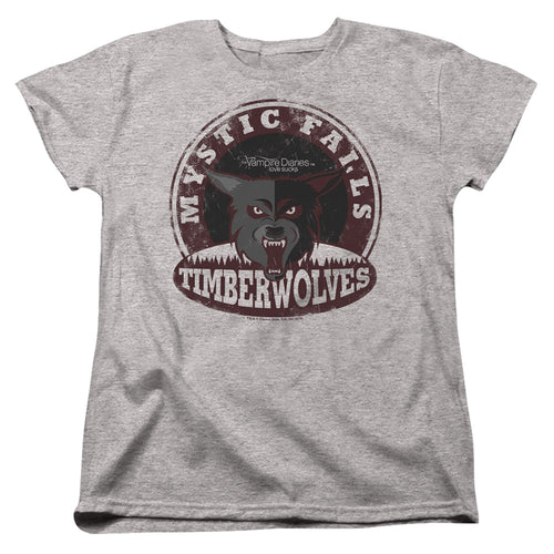 The Vampire Diaries Mystic Falls Timberwolves Womens T-Shirt