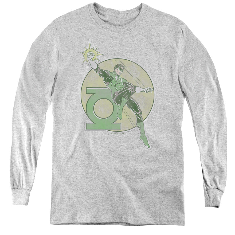 DC Comics Retro Lantern Iron On Youth Long Sleeve T-Shirt