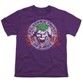 Batman Clown Prince of Crime on Purple Youth/Toddler T-Shirt