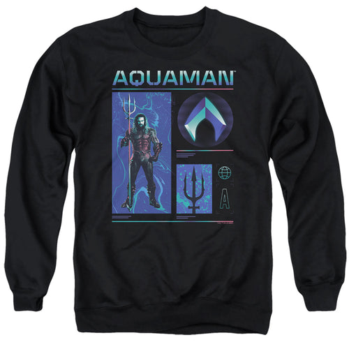 Aquaman Aquaman Stats Crewneck Sweatshirt