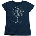Lord of the Rings Tree of Gondor Navy Womens T-Shirt