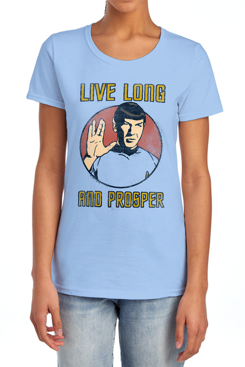 Star Trek Spock Long Life Womens T-Shirt