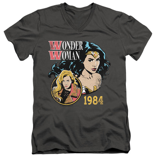 Wonder Woman 1984 84 Retro V-Neck T-Shirt