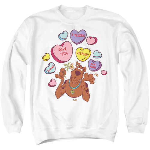Scooby-Doo Valentine's Day Heart Candy Crewneck Sweatshirt