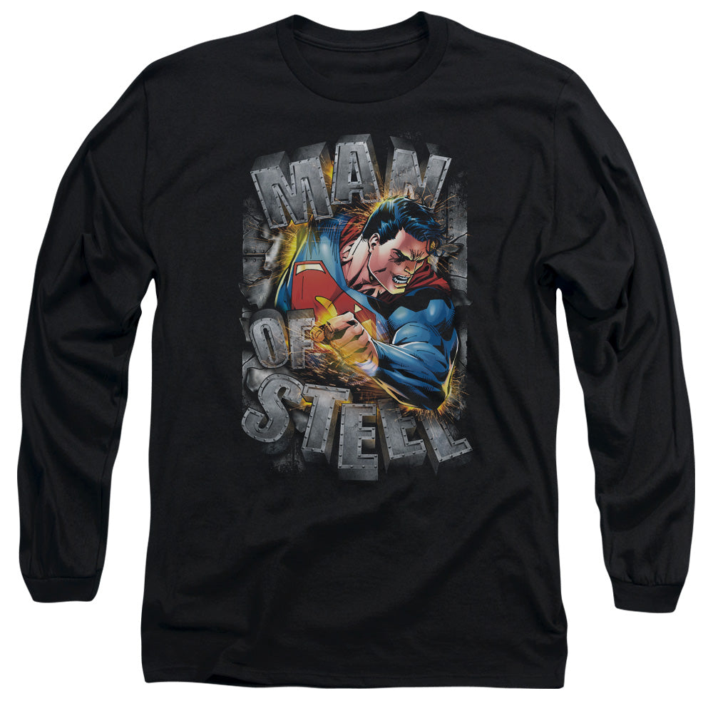 Superman Ripping Steel Long Sleeve T-Shirt
