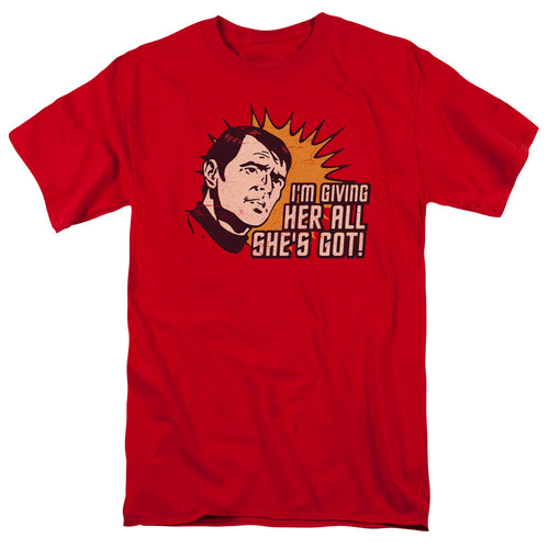 Star Trek Scotty Giving Her All T-Shirt