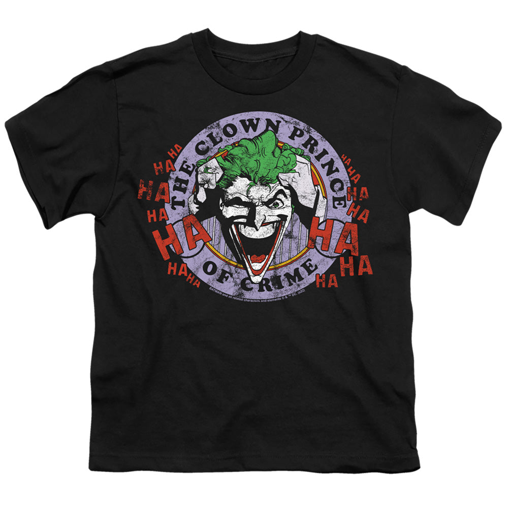 Batman Clown Prince of Crime on Black Youth/Toddler T-Shirt
