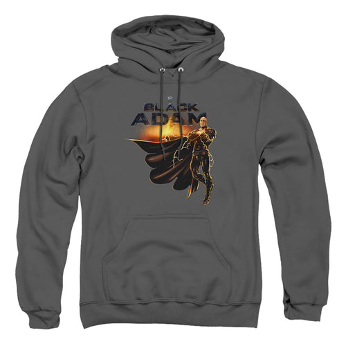 Black Adam Black Adam Logo With Character Pullover Hoodie