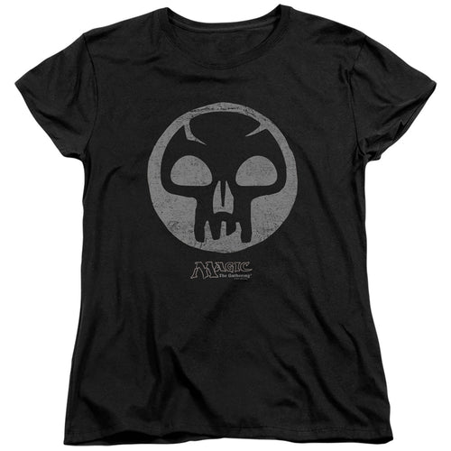Magic the Gathering Black Symbol Womens T-Shirt