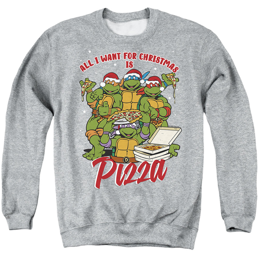 Teenage Mutant Ninja Turtles Christmas Pizza Crewneck Sweatshirt