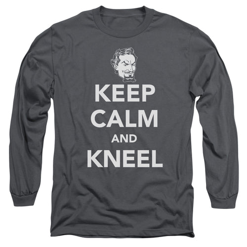 DC Comics Keep Calm And Kneel Long Sleeve T-Shirt
