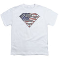 Superman All American Shield White Youth/Toddler T-Shirt