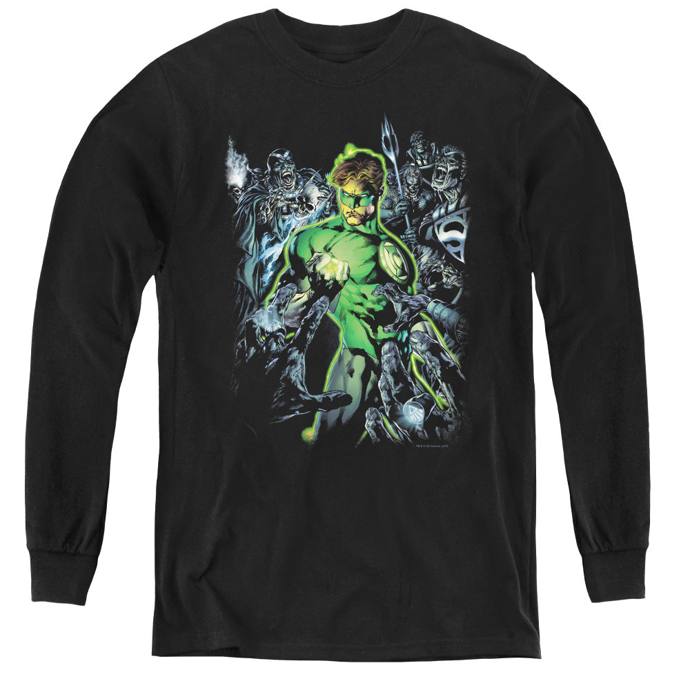 Green Lantern Surrounded By Death Youth Long Sleeve T-Shirt