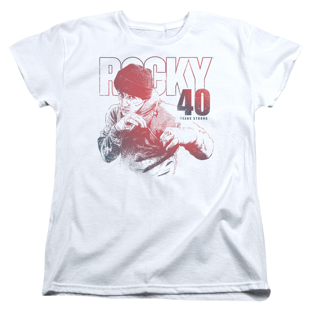 Rocky 40 Years Strong Womens T-Shirt