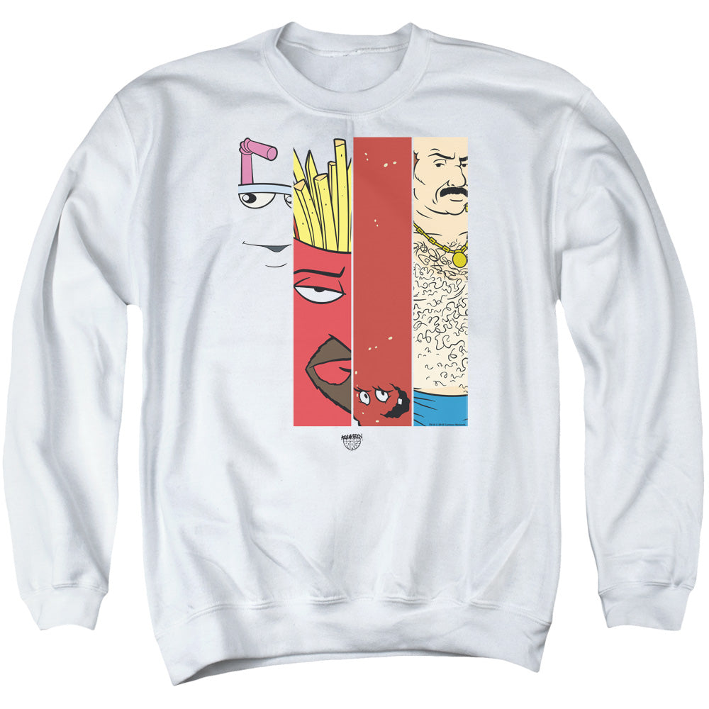 Aqua Teen Hunger Force Group Tiles Crewneck Sweatshirt