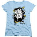 Spongebob Squarepants Ink Splatter Womens T-Shirt