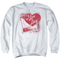 I Love Lucy Spray Paint Heart Crewneck Sweatshirt