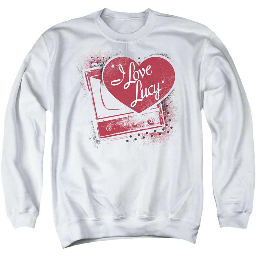 I Love Lucy Spray Paint Heart Crewneck Sweatshirt