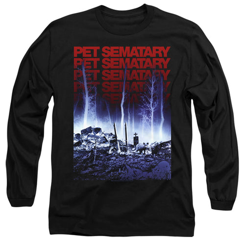 Pet Sematary Repeating Logo Long Sleeve T-Shirt