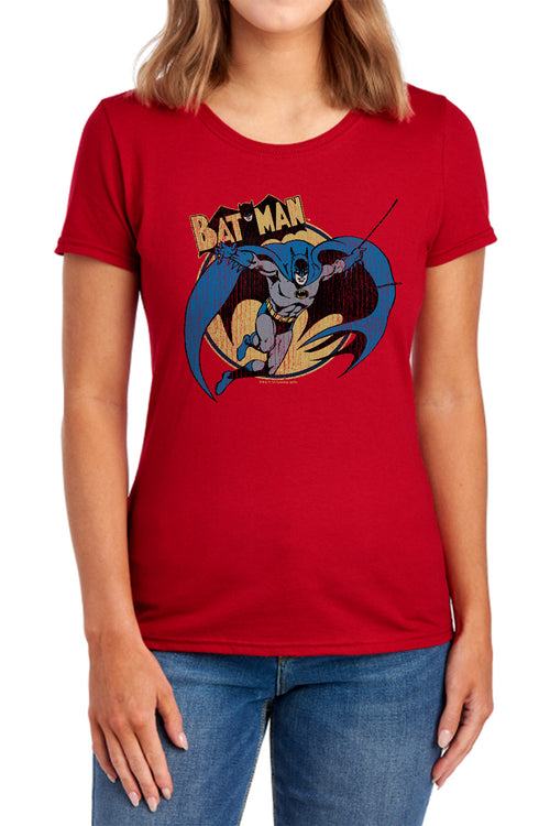 Batman Through The Night Womens T-Shirt