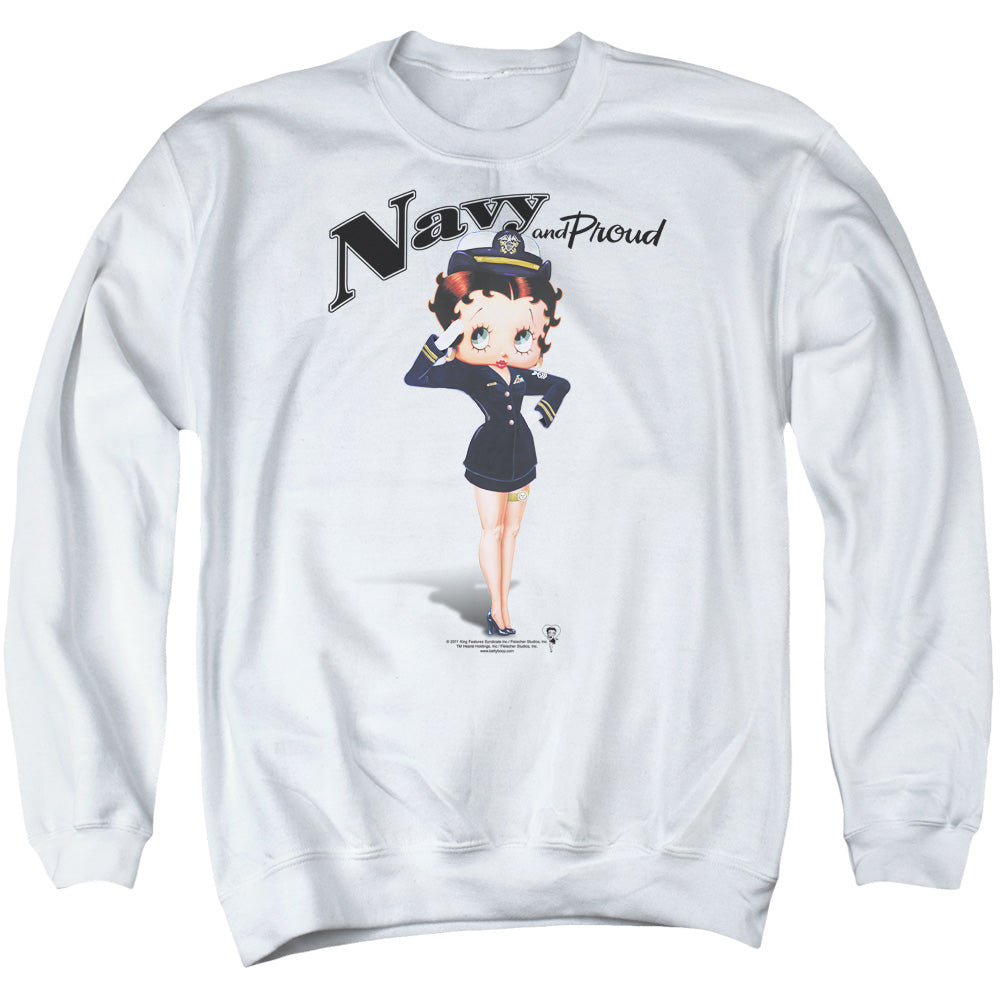 Betty Boop Navy Boop Crewneck Sweatshirt