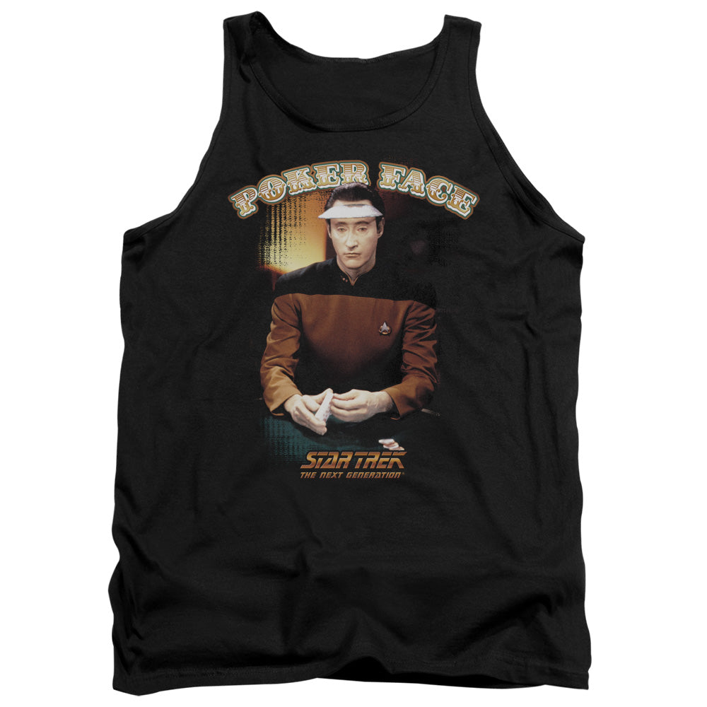 Star Trek Data Poker Face Tank Top