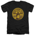 Sun Records Elvis Full Sun Label V-Neck T-Shirt
