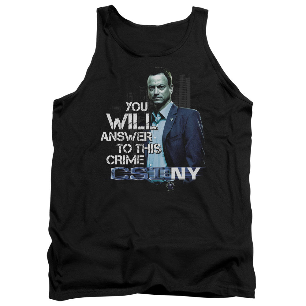 CSI: NY You Will Answer Tank Top