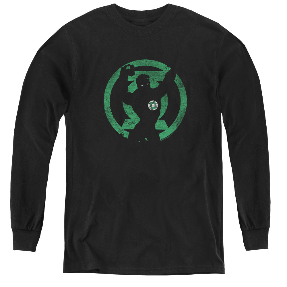 Green Lantern Gl Symbol Knockout Youth Long Sleeve T-Shirt