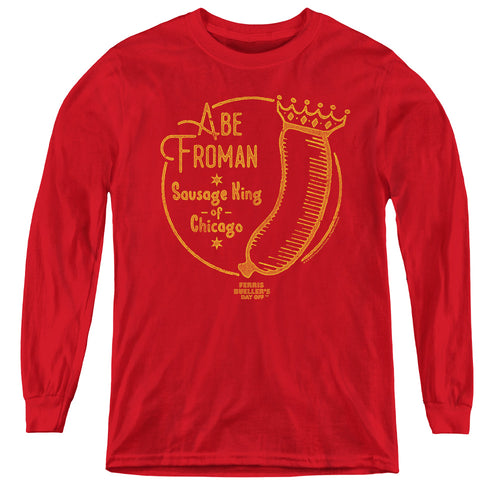 Ferris Bueller's Day Off Abe Froman Youth Long Sleeve T-Shirt