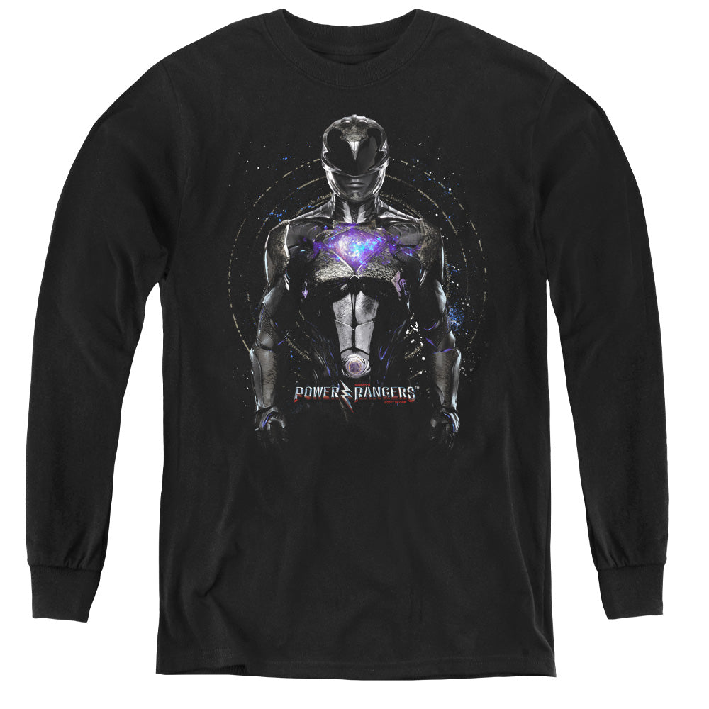 Mighty Morphin Power Rangers: The Movie Black Ranger Youth Long Sleeve T-Shirt