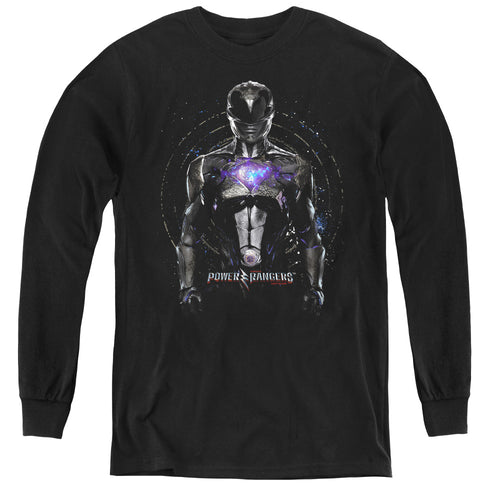 Mighty Morphin Power Rangers: The Movie Black Ranger Youth Long Sleeve T-Shirt