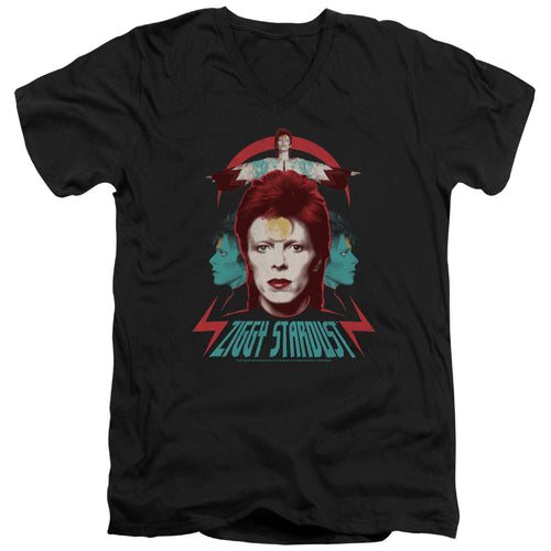 David Bowie Ziggy Heads V-Neck T-Shirt