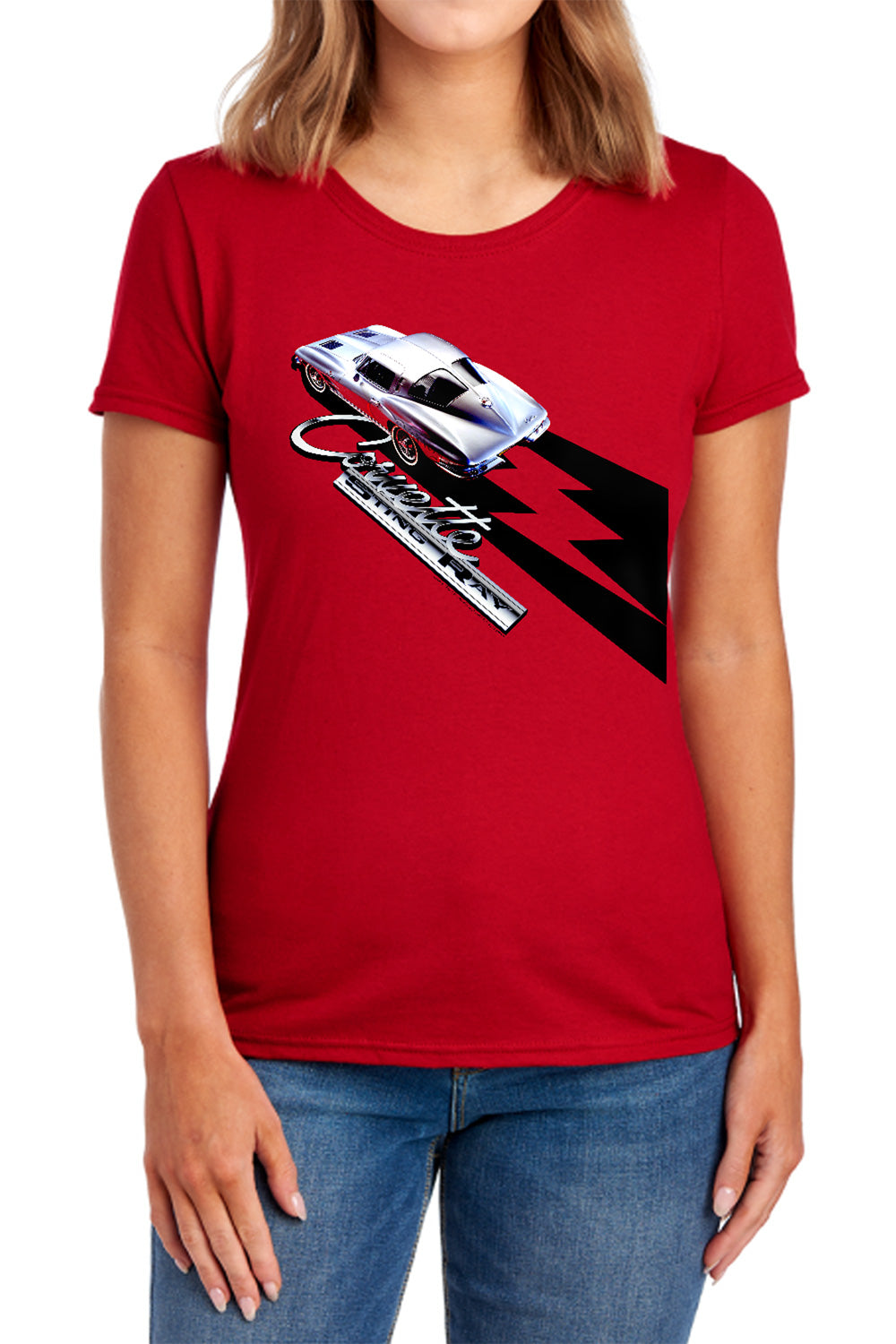 Chevy Split Window Sting Ray Womens T-Shirt