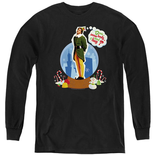 Elf Does Somebody Need A Hug? Youth Long Sleeve T-Shirt