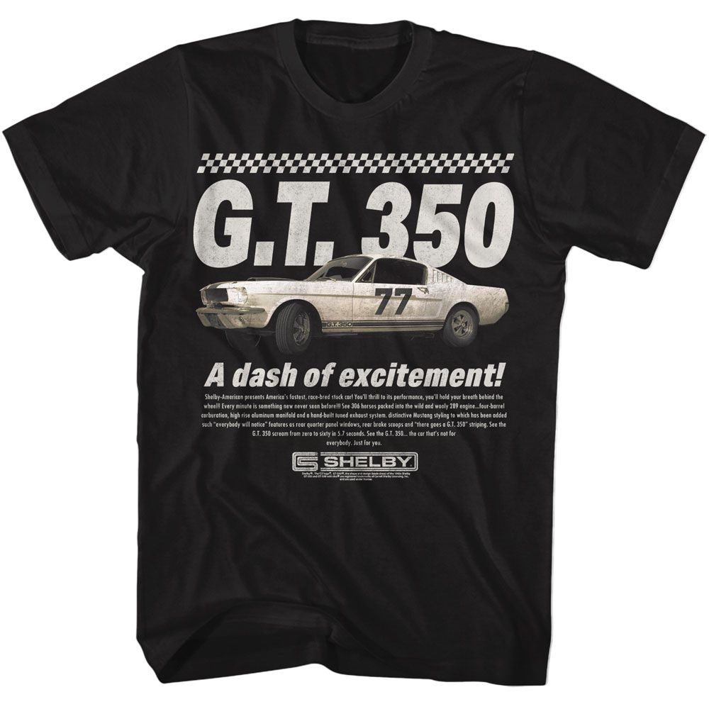 A Dash of Excitement Carroll Shelby t-shirt in black