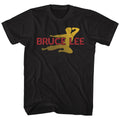 Black Bruce Lee t-shirt featuring Bruce Lee Flying Oval martial arts design
