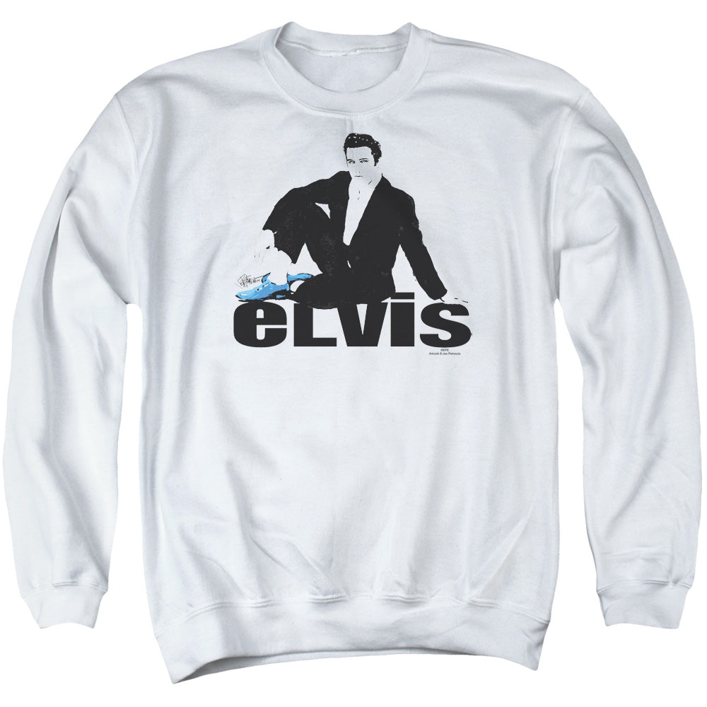 Elvis Presley Blue Suede Crewneck Sweatshirt