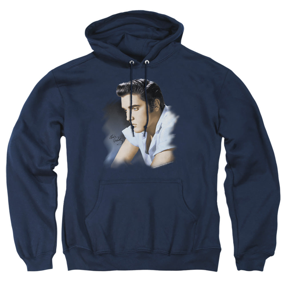 Elvis Presley Blue Profile Pullover Hoodie