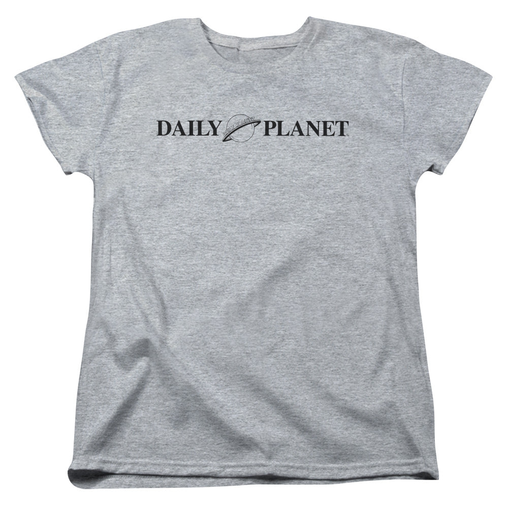 Superman Daily Planet Logo Athletic Heather Womens T-Shirt