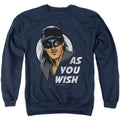 The Princess Bride As You Wish Navy Crewneck Sweatshirt