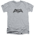 Batman v Superman Cityscape Logo V-Neck T-Shirt