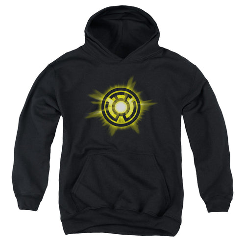 Green Lantern Yellow Glow Youth Hoodie