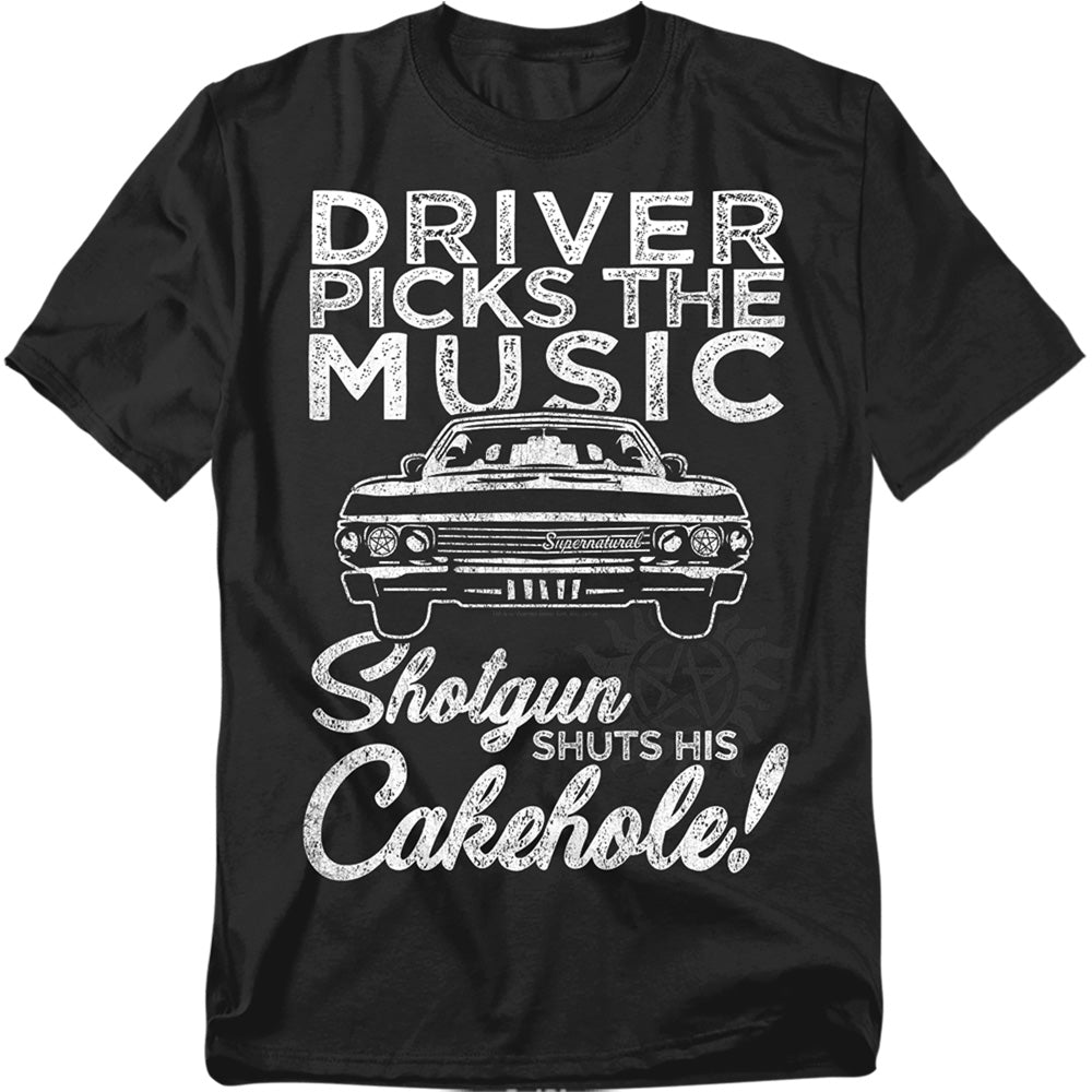 Supernatural Driver Picks the Music T-Shirt
